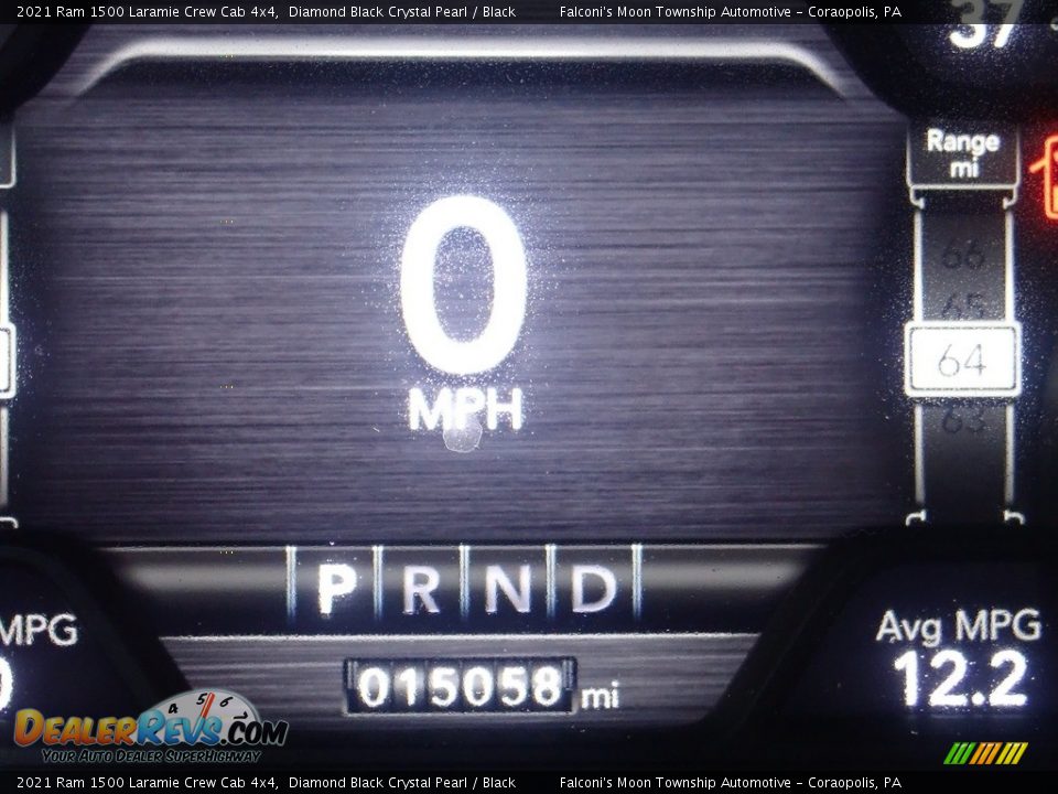2021 Ram 1500 Laramie Crew Cab 4x4 Diamond Black Crystal Pearl / Black Photo #28