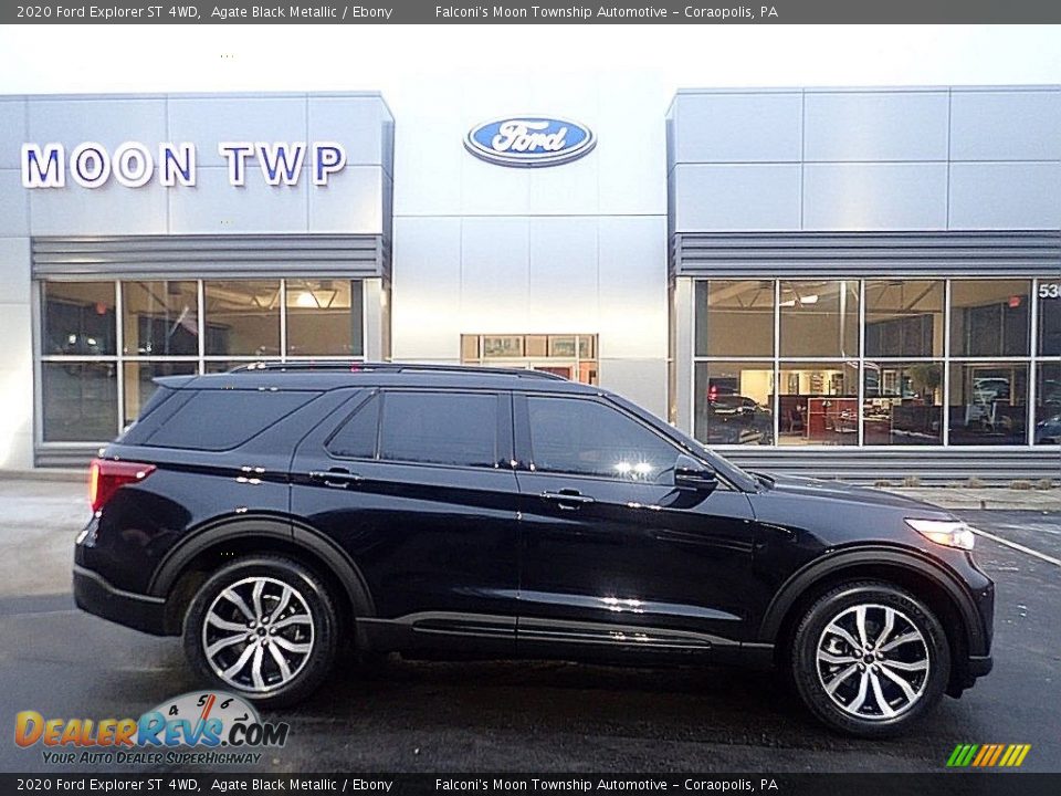 2020 Ford Explorer ST 4WD Agate Black Metallic / Ebony Photo #1