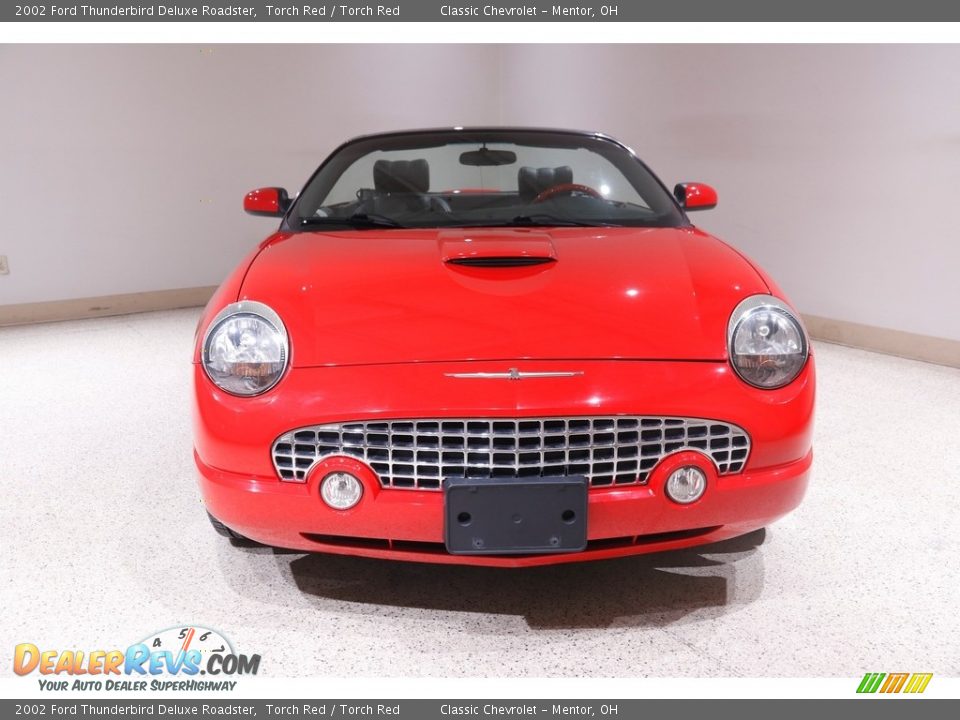 2002 Ford Thunderbird Deluxe Roadster Torch Red / Torch Red Photo #3