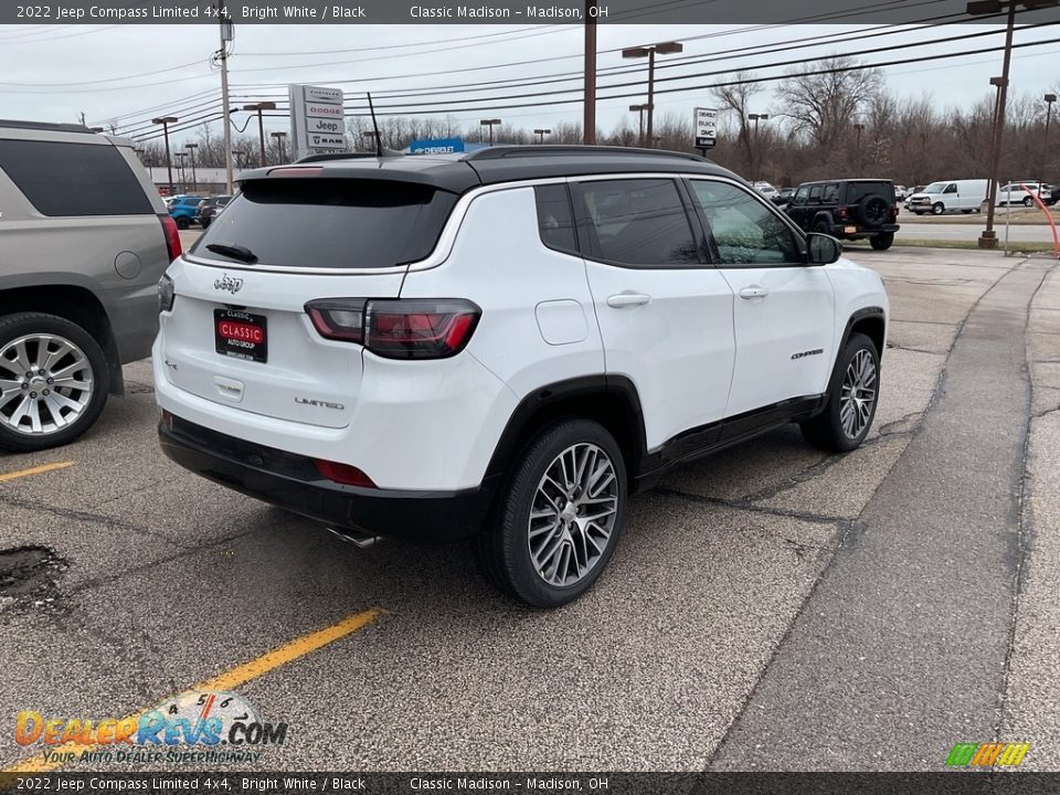 2022 Jeep Compass Limited 4x4 Bright White / Black Photo #4