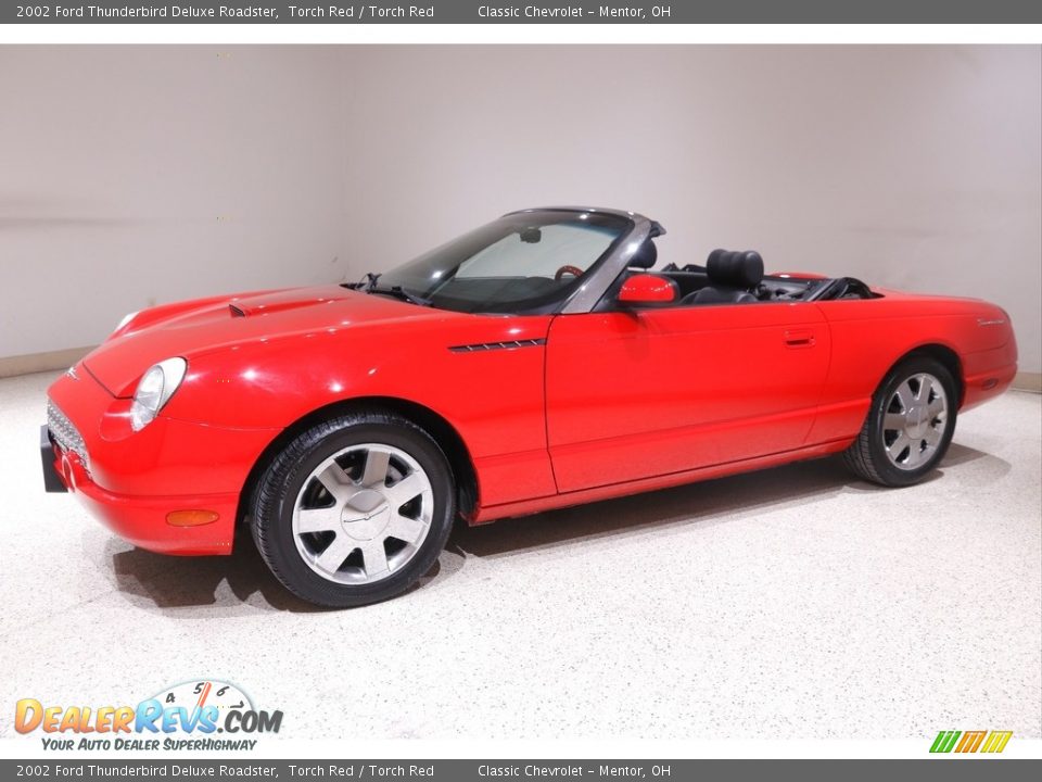 2002 Ford Thunderbird Deluxe Roadster Torch Red / Torch Red Photo #4