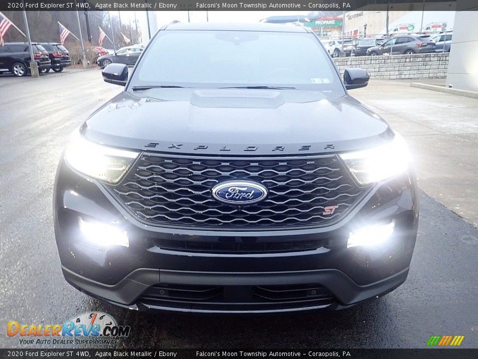 2020 Ford Explorer ST 4WD Agate Black Metallic / Ebony Photo #8