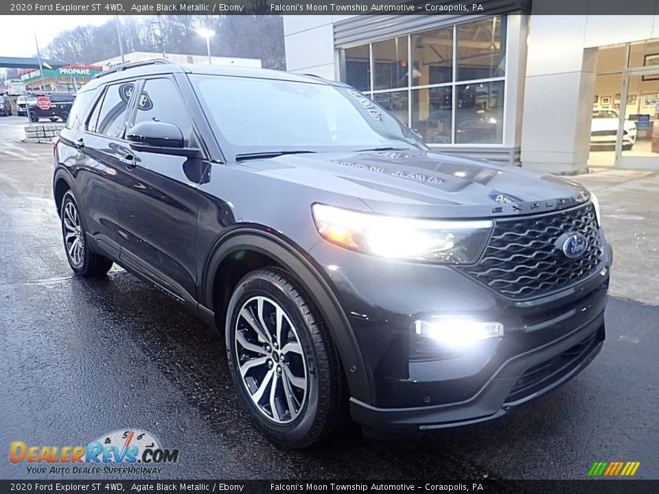 2020 Ford Explorer ST 4WD Agate Black Metallic / Ebony Photo #9