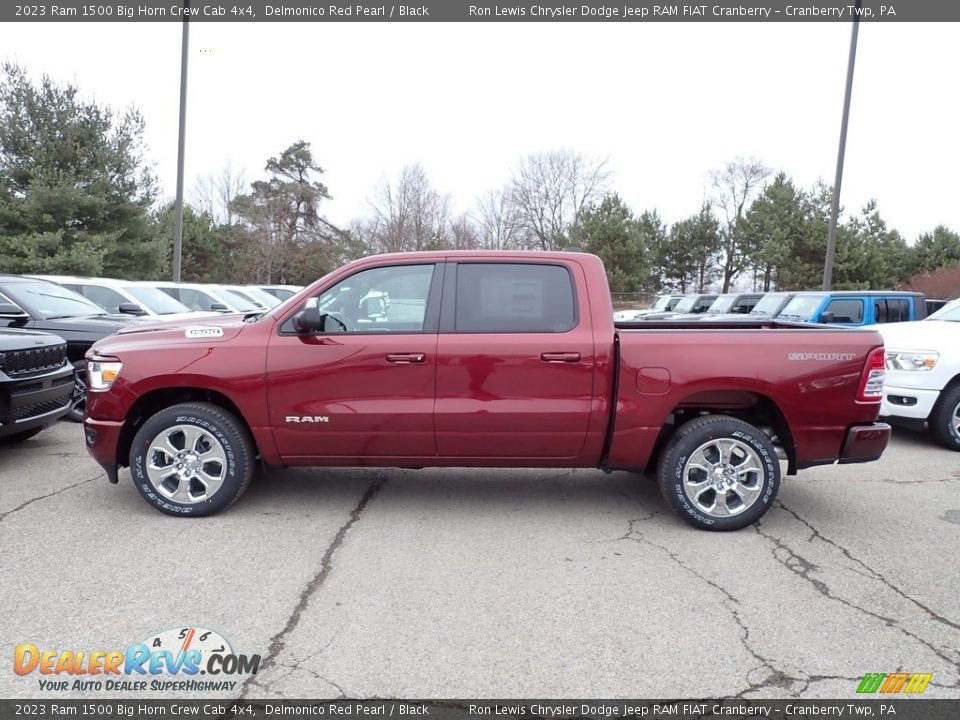 Delmonico Red Pearl 2023 Ram 1500 Big Horn Crew Cab 4x4 Photo #2