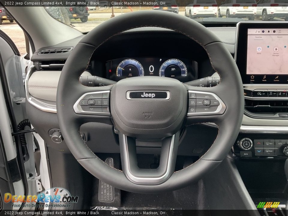 2022 Jeep Compass Limited 4x4 Bright White / Black Photo #10
