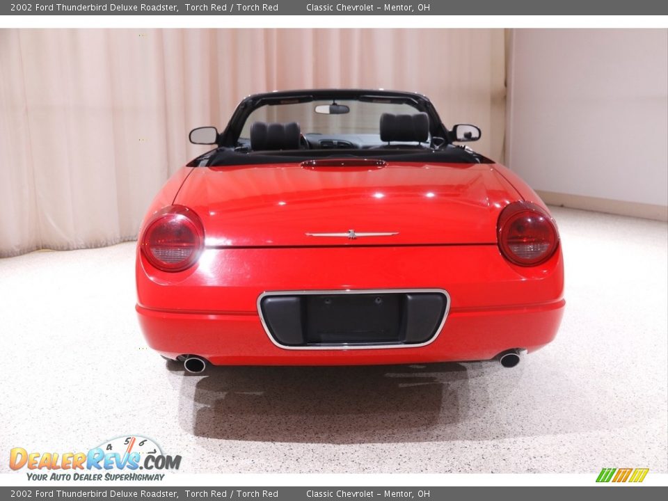 2002 Ford Thunderbird Deluxe Roadster Torch Red / Torch Red Photo #15