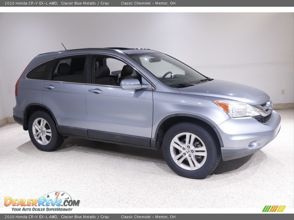 2010 Honda CR-V EX-L AWD Glacier Blue Metallic / Gray Photo #1