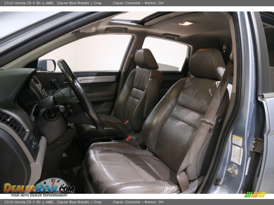 2010 Honda CR-V EX-L AWD Glacier Blue Metallic / Gray Photo #5