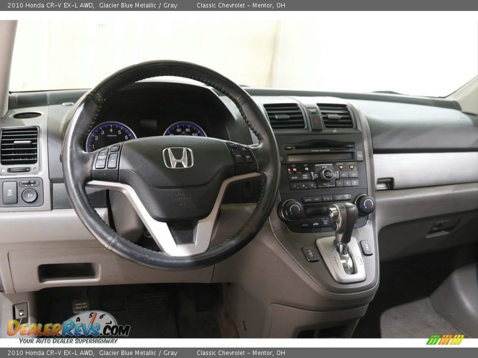 2010 Honda CR-V EX-L AWD Glacier Blue Metallic / Gray Photo #6
