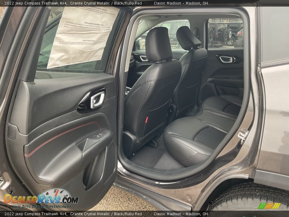 2022 Jeep Compass Trailhawk 4x4 Granite Crystal Metallic / Black/Ruby Red Photo #8