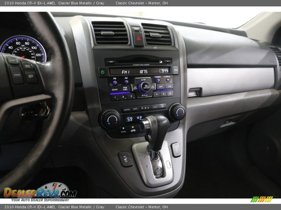 2010 Honda CR-V EX-L AWD Glacier Blue Metallic / Gray Photo #9