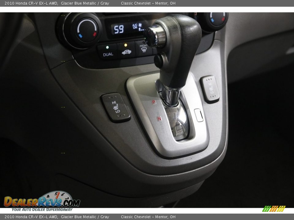 2010 Honda CR-V EX-L AWD Glacier Blue Metallic / Gray Photo #10