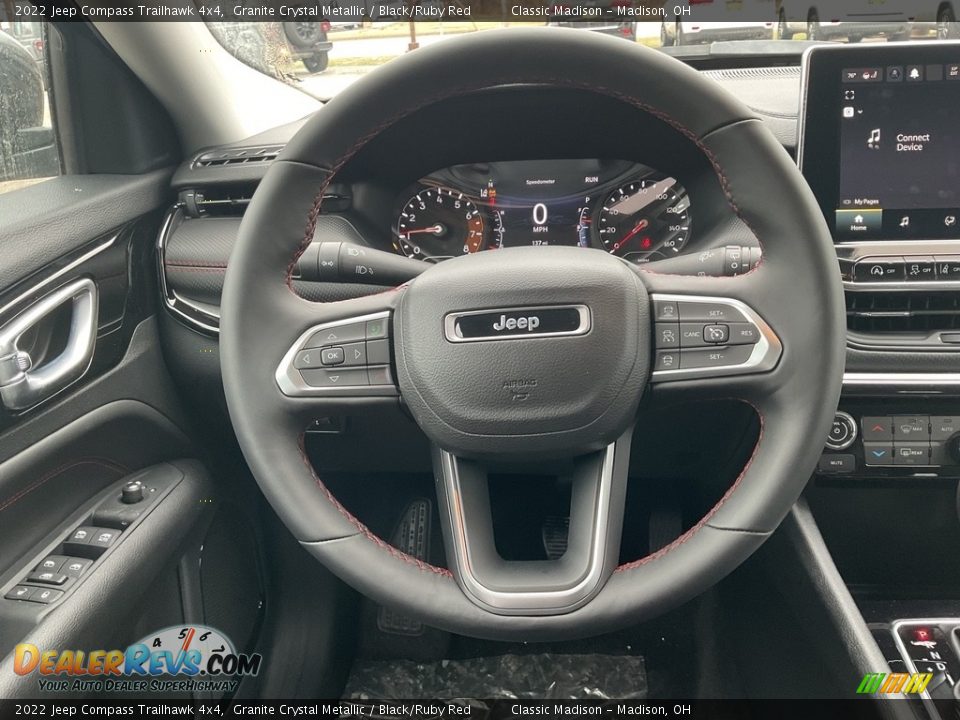 2022 Jeep Compass Trailhawk 4x4 Granite Crystal Metallic / Black/Ruby Red Photo #10