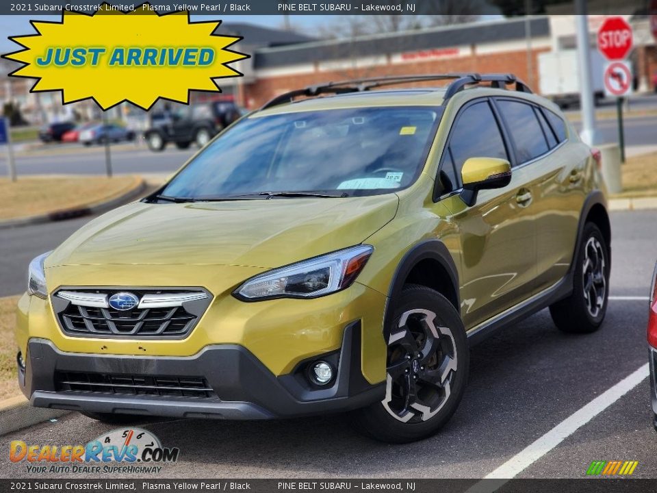 2021 Subaru Crosstrek Limited Plasma Yellow Pearl / Black Photo #1