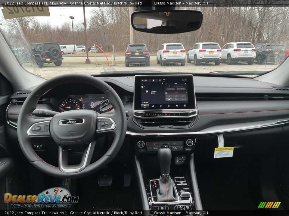 2022 Jeep Compass Trailhawk 4x4 Granite Crystal Metallic / Black/Ruby Red Photo #11