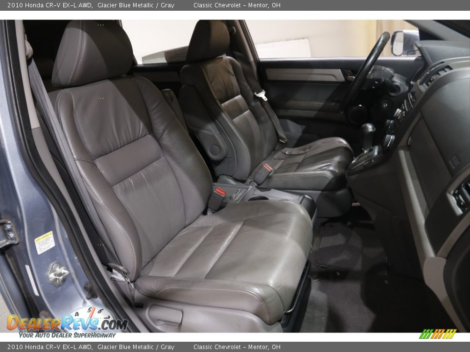 2010 Honda CR-V EX-L AWD Glacier Blue Metallic / Gray Photo #13