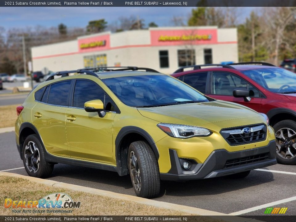 2021 Subaru Crosstrek Limited Plasma Yellow Pearl / Black Photo #3