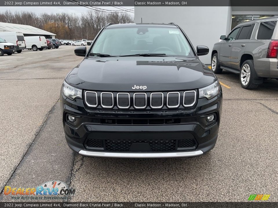 2022 Jeep Compass Limited 4x4 Diamond Black Crystal Pearl / Black Photo #2