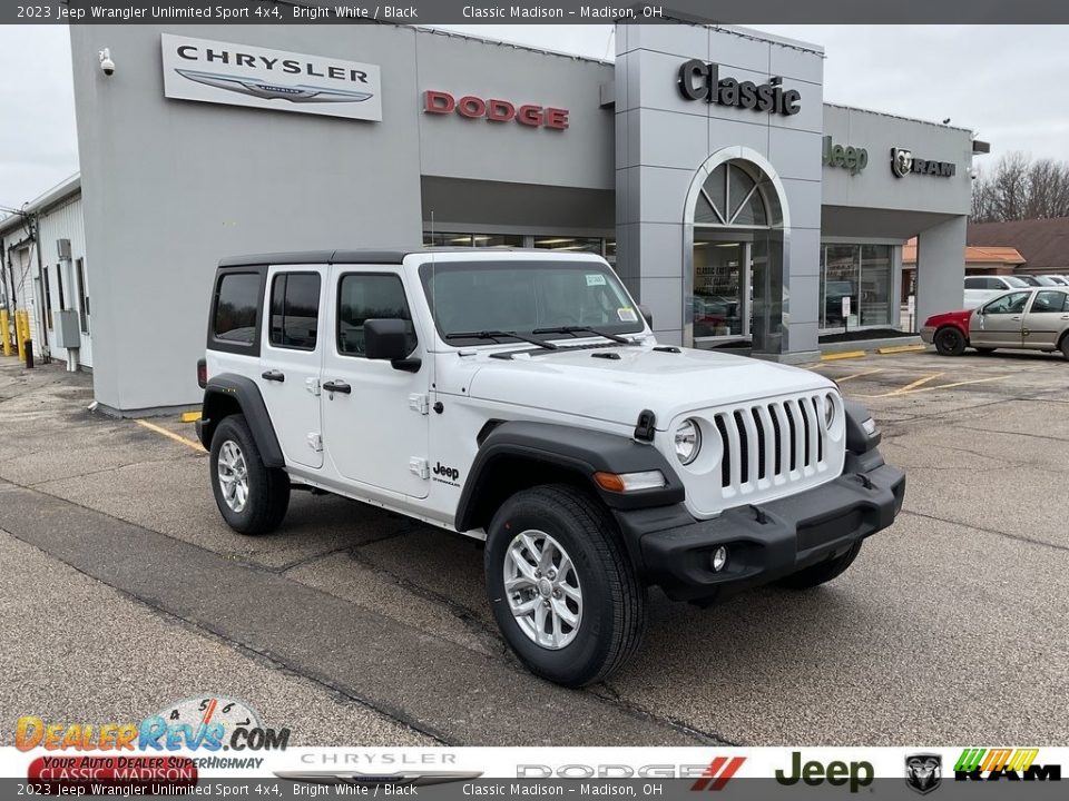 2023 Jeep Wrangler Unlimited Sport 4x4 Bright White / Black Photo #1