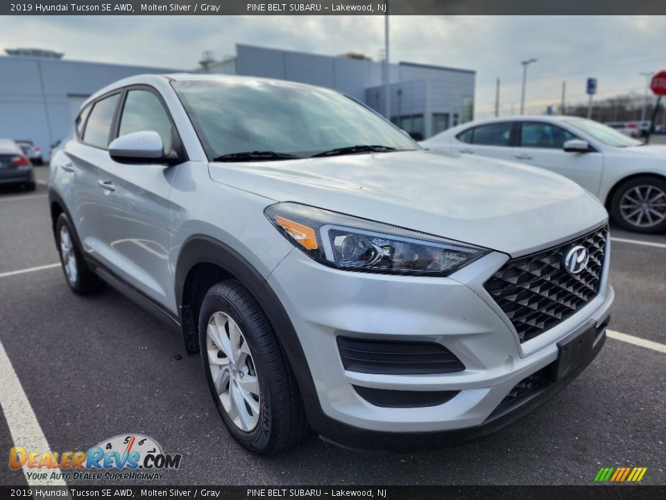 2019 Hyundai Tucson SE AWD Molten Silver / Gray Photo #2