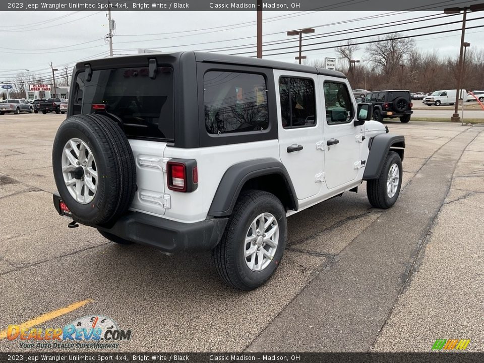 2023 Jeep Wrangler Unlimited Sport 4x4 Bright White / Black Photo #4