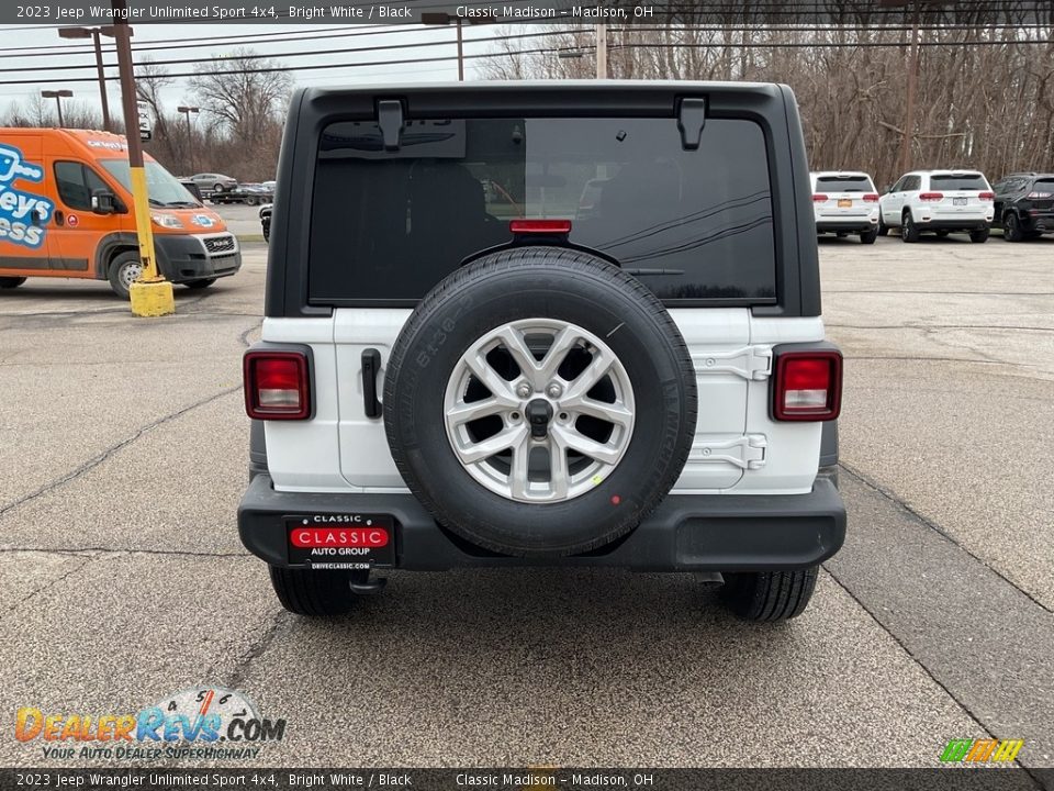 2023 Jeep Wrangler Unlimited Sport 4x4 Bright White / Black Photo #6