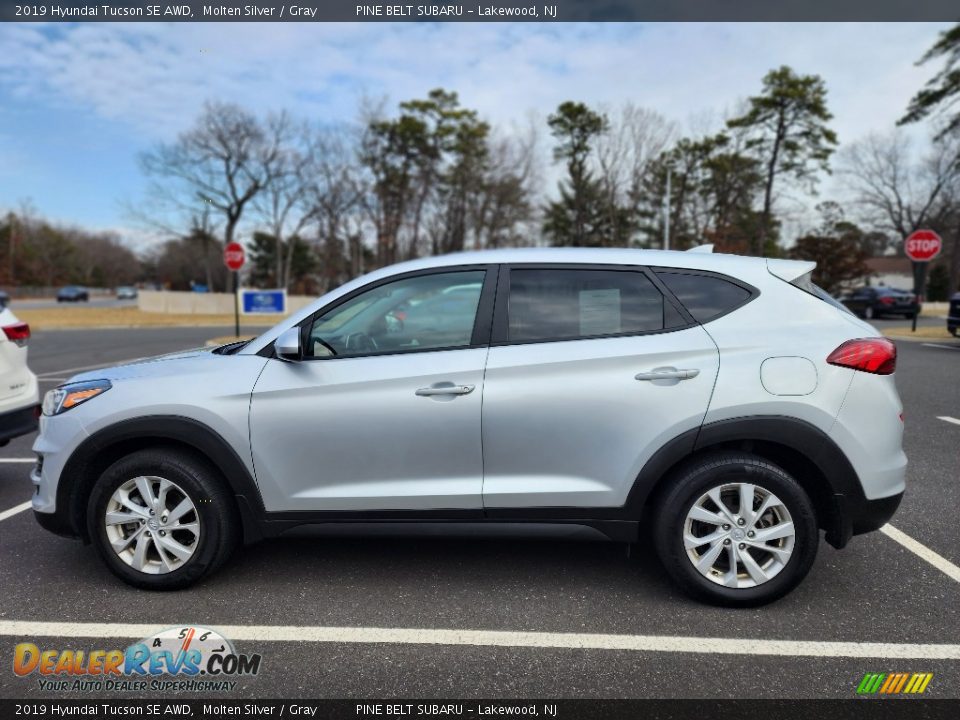 2019 Hyundai Tucson SE AWD Molten Silver / Gray Photo #8