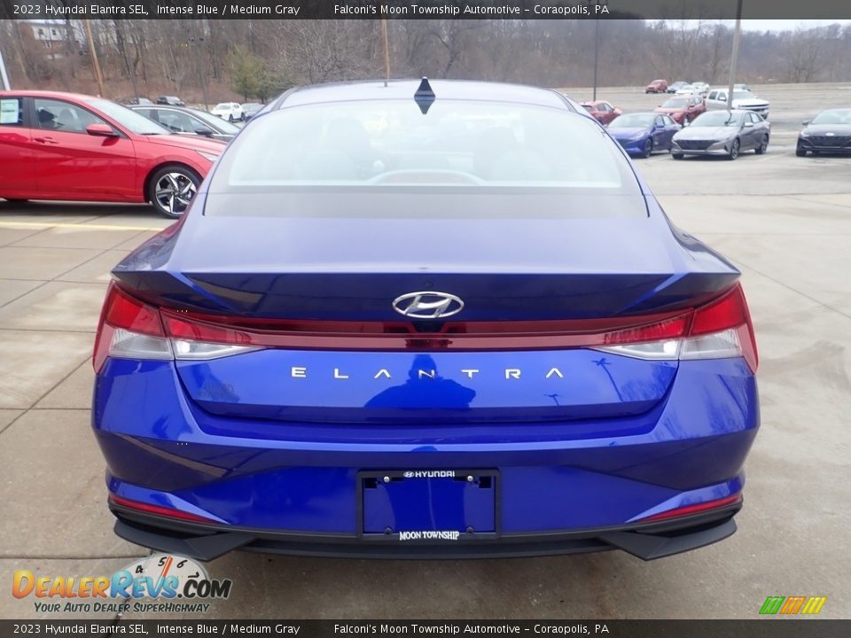 2023 Hyundai Elantra SEL Intense Blue / Medium Gray Photo #3