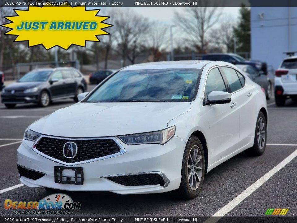 2020 Acura TLX Technology Sedan Platinum White Pearl / Ebony Photo #1