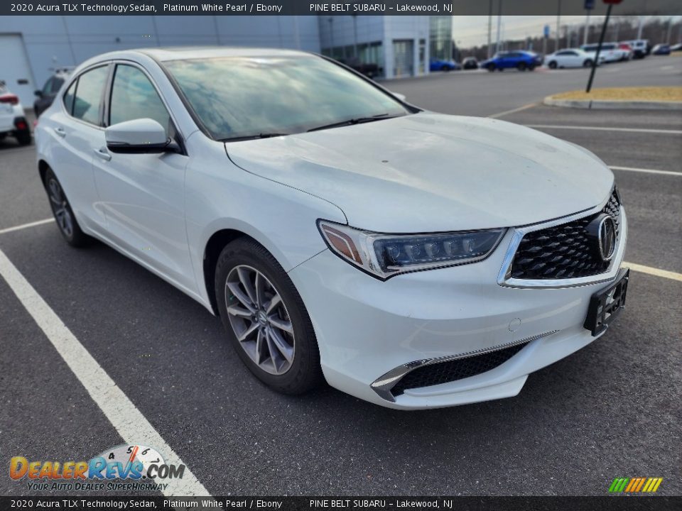 2020 Acura TLX Technology Sedan Platinum White Pearl / Ebony Photo #3