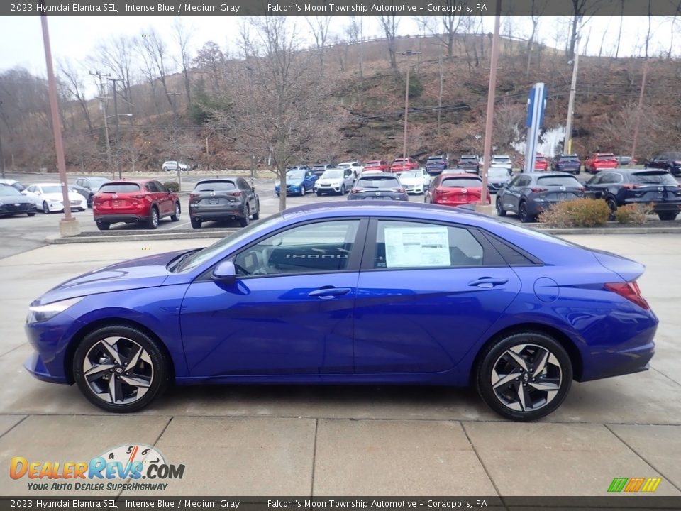 2023 Hyundai Elantra SEL Intense Blue / Medium Gray Photo #6