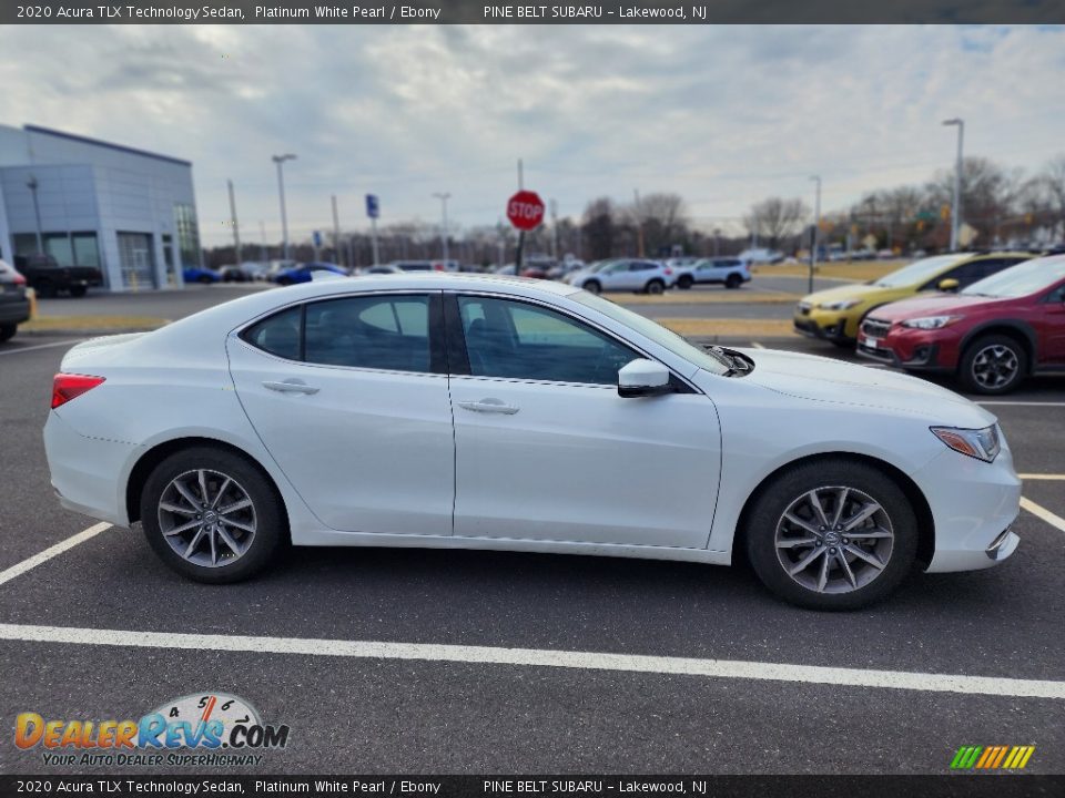 2020 Acura TLX Technology Sedan Platinum White Pearl / Ebony Photo #4