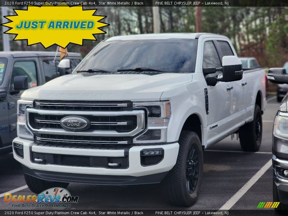 2020 Ford F250 Super Duty Platinum Crew Cab 4x4 Star White Metallic / Black Photo #1