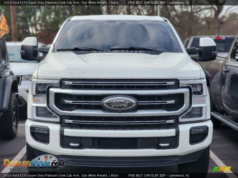 2020 Ford F250 Super Duty Platinum Crew Cab 4x4 Star White Metallic / Black Photo #2