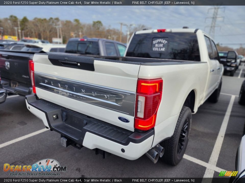 2020 Ford F250 Super Duty Platinum Crew Cab 4x4 Star White Metallic / Black Photo #7