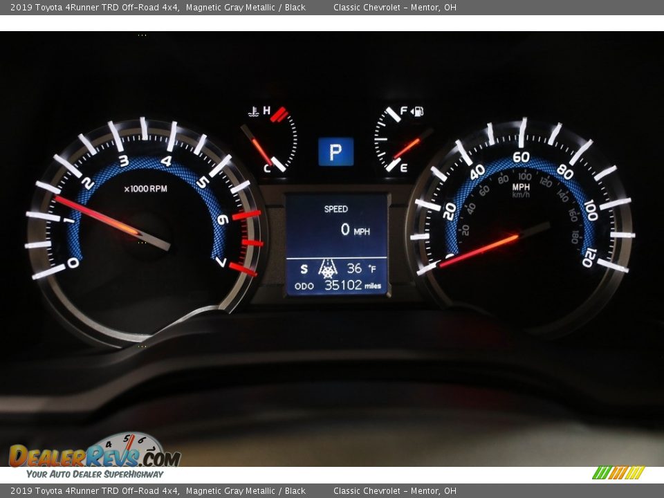 2019 Toyota 4Runner TRD Off-Road 4x4 Gauges Photo #8