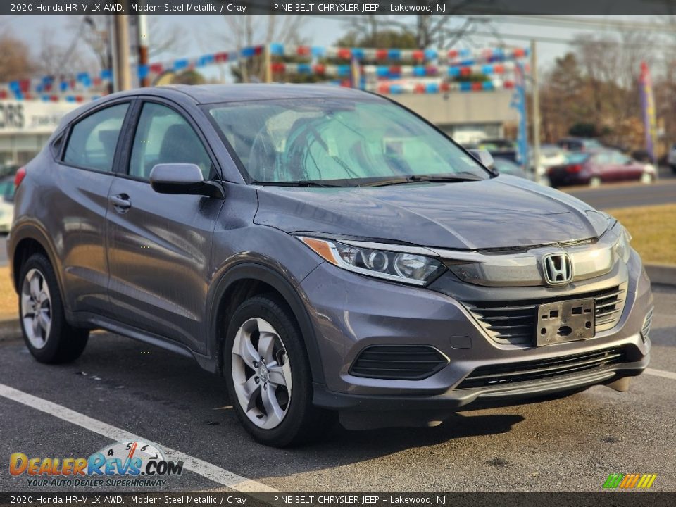 2020 Honda HR-V LX AWD Modern Steel Metallic / Gray Photo #3