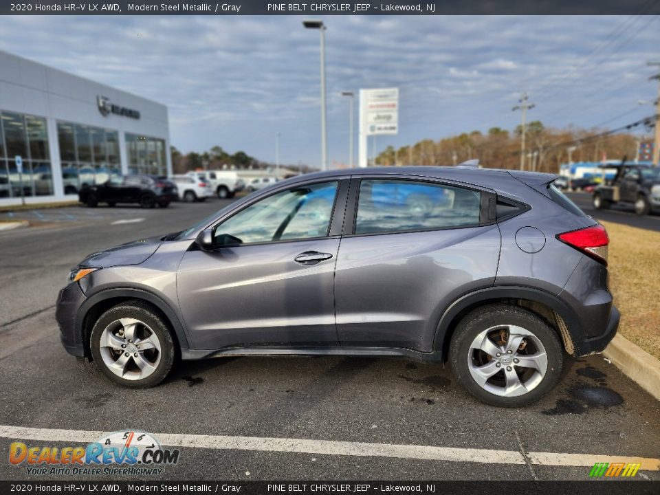 2020 Honda HR-V LX AWD Modern Steel Metallic / Gray Photo #9