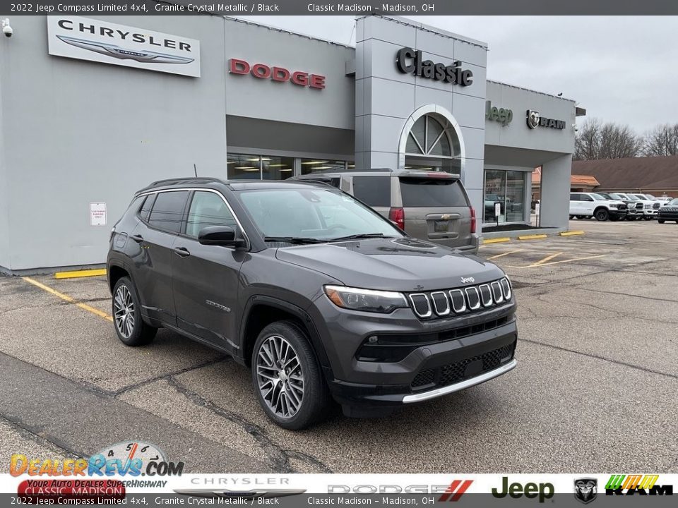 2022 Jeep Compass Limited 4x4 Granite Crystal Metallic / Black Photo #1