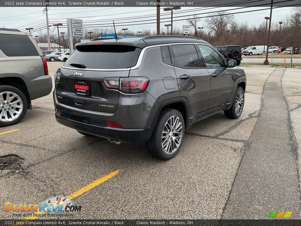 2022 Jeep Compass Limited 4x4 Granite Crystal Metallic / Black Photo #4