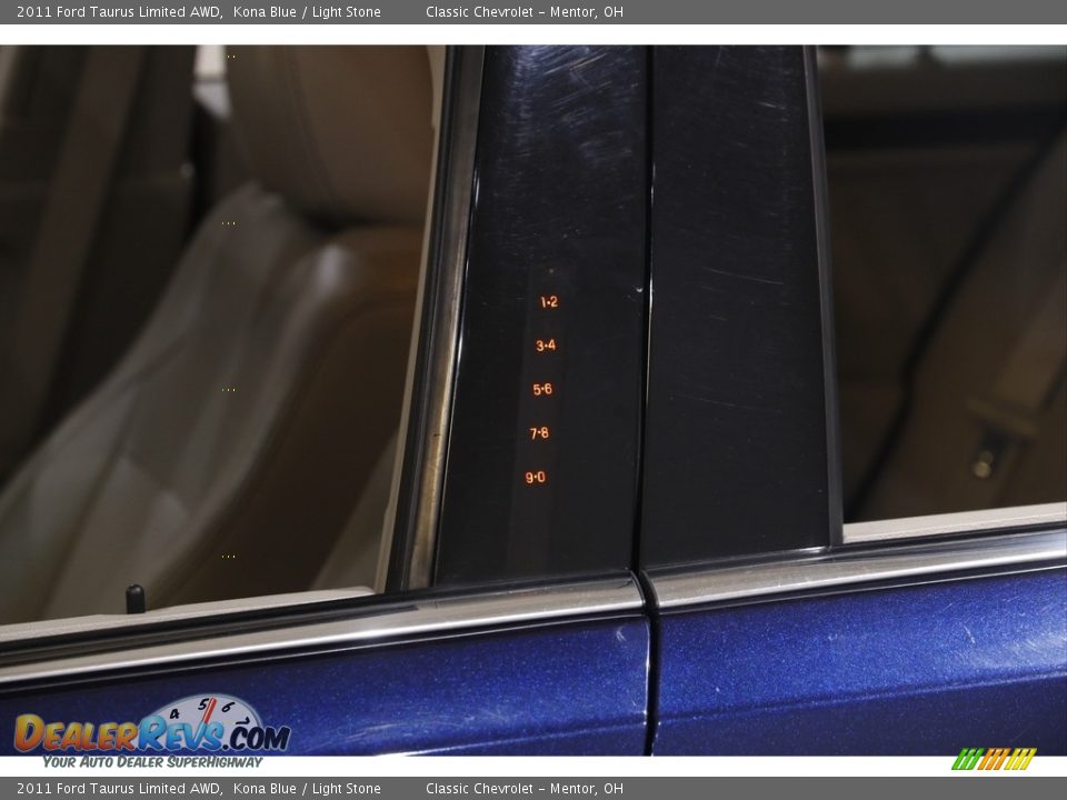 2011 Ford Taurus Limited AWD Kona Blue / Light Stone Photo #4
