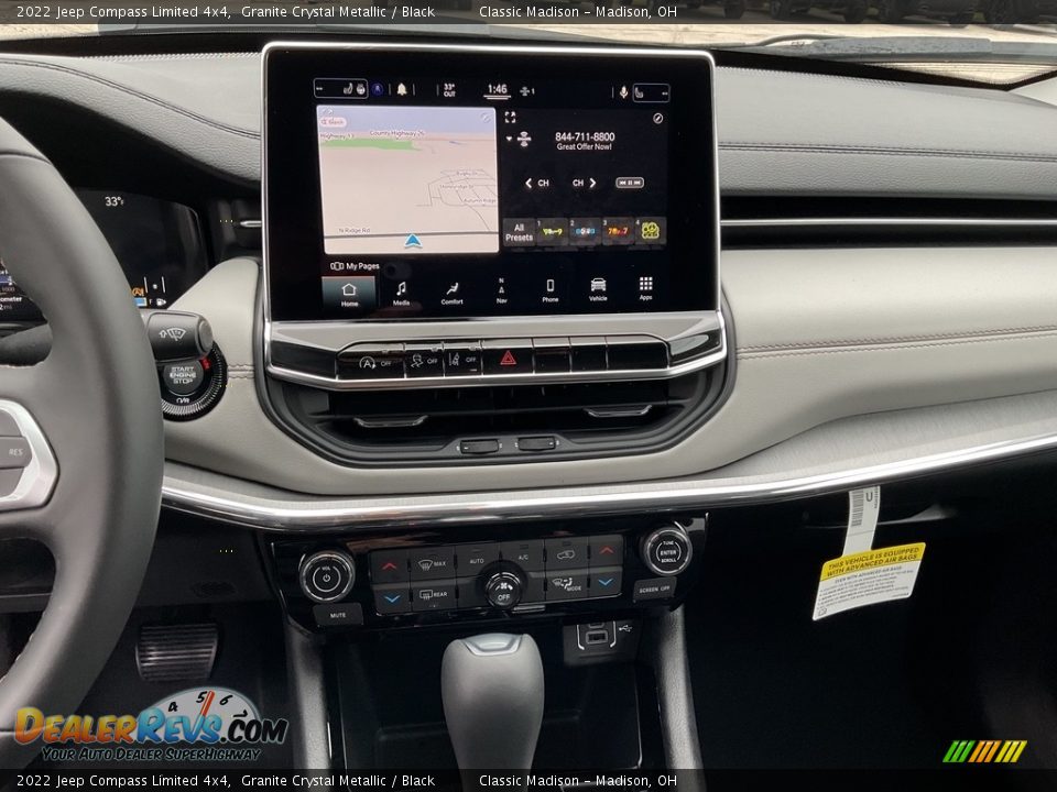 2022 Jeep Compass Limited 4x4 Granite Crystal Metallic / Black Photo #11