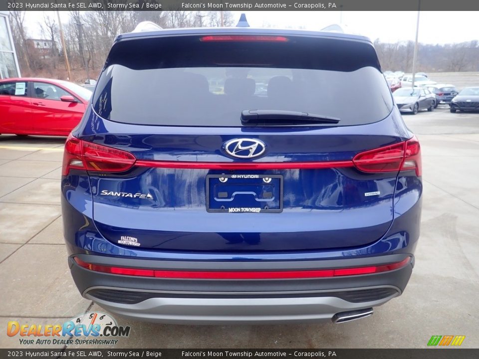 2023 Hyundai Santa Fe SEL AWD Stormy Sea / Beige Photo #3