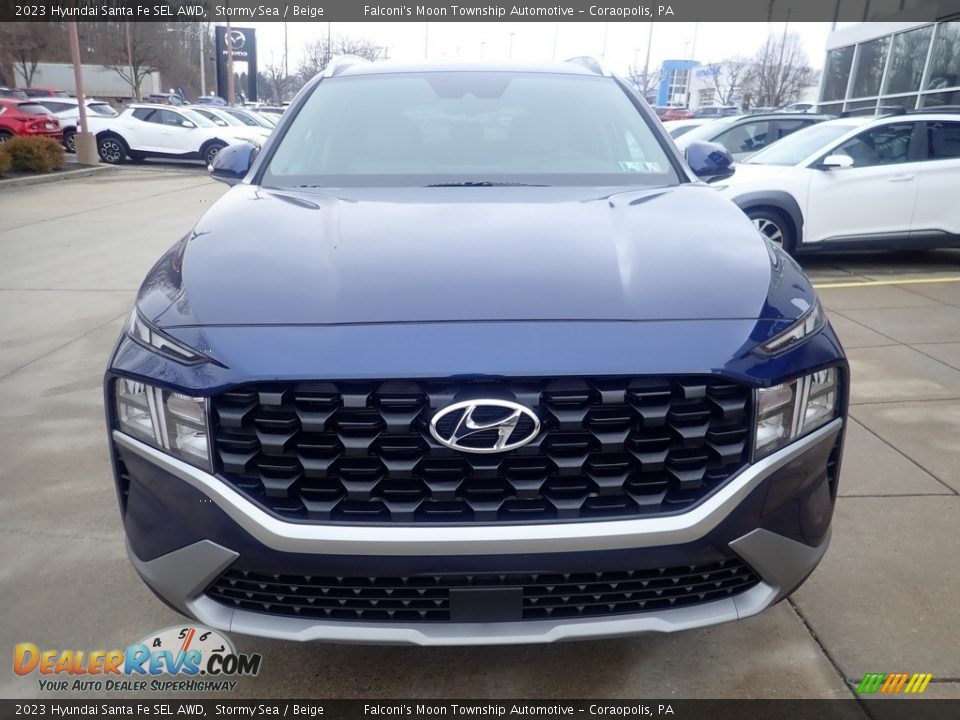 2023 Hyundai Santa Fe SEL AWD Stormy Sea / Beige Photo #8