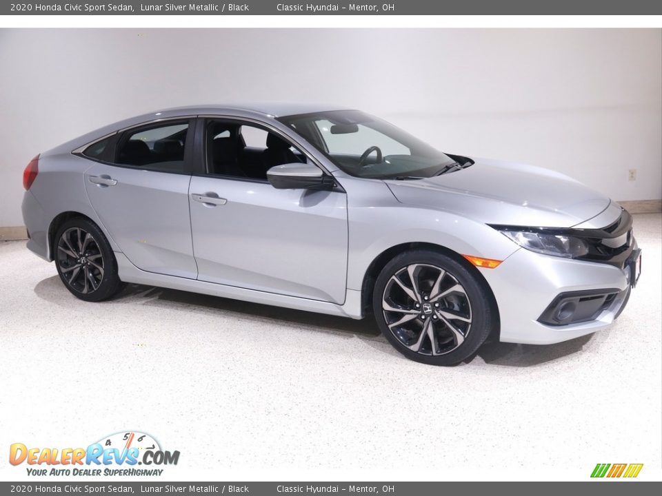2020 Honda Civic Sport Sedan Lunar Silver Metallic / Black Photo #1