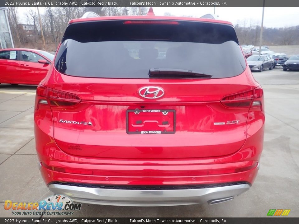 2023 Hyundai Santa Fe Calligraphy AWD Calypso Red / Black Photo #3