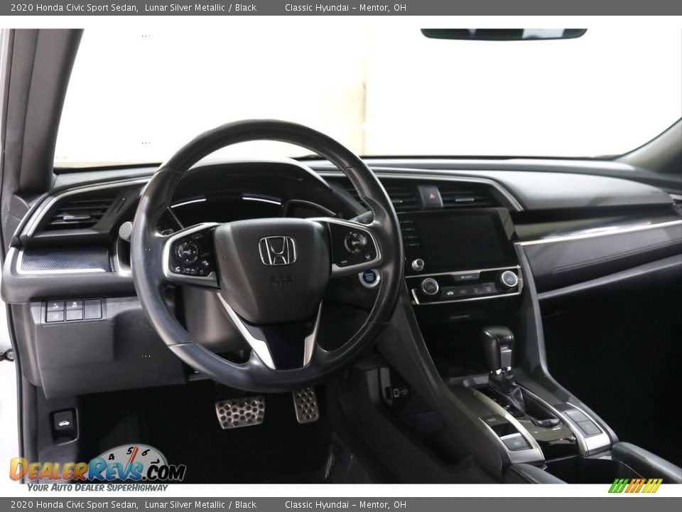 2020 Honda Civic Sport Sedan Lunar Silver Metallic / Black Photo #6
