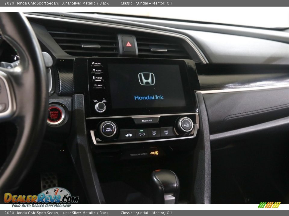 2020 Honda Civic Sport Sedan Lunar Silver Metallic / Black Photo #9