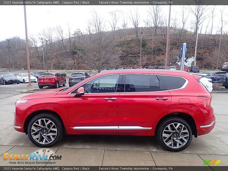 Calypso Red 2023 Hyundai Santa Fe Calligraphy AWD Photo #6