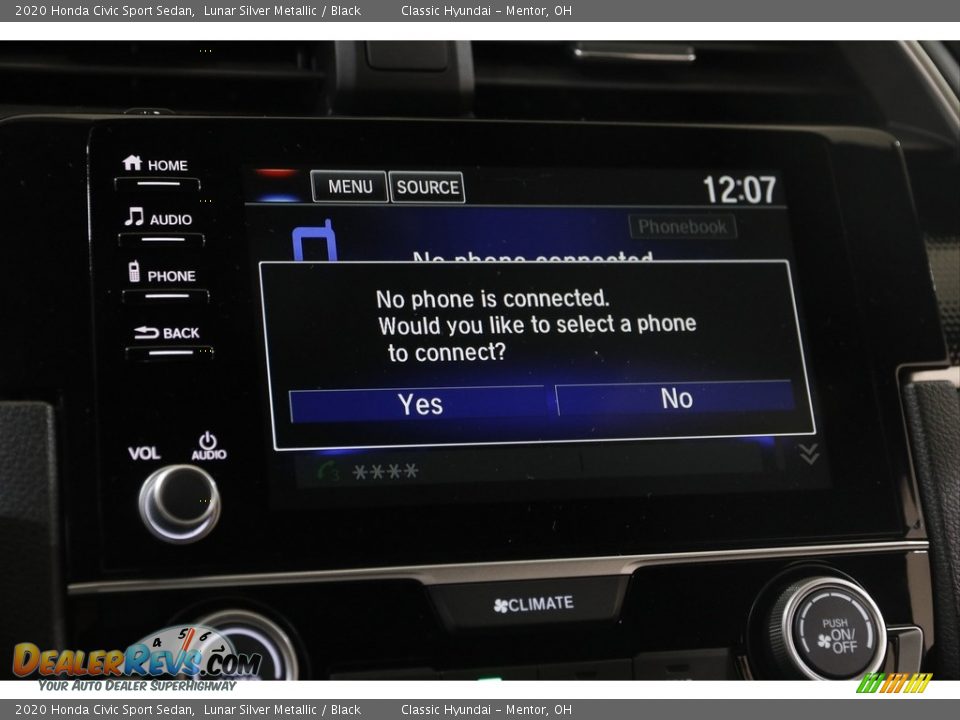 2020 Honda Civic Sport Sedan Lunar Silver Metallic / Black Photo #11